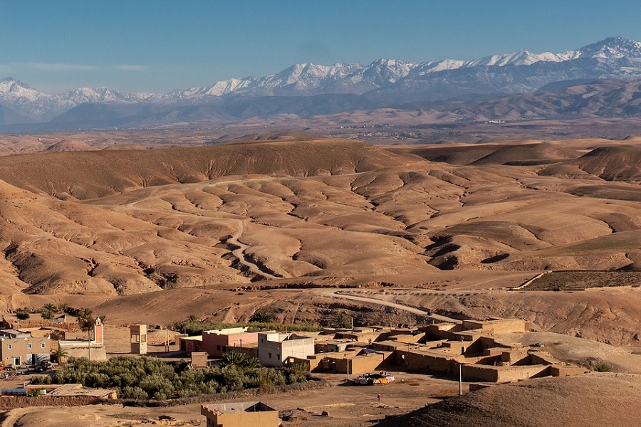 Day trip from Marrakech to the Agafay Desert for camel trekking